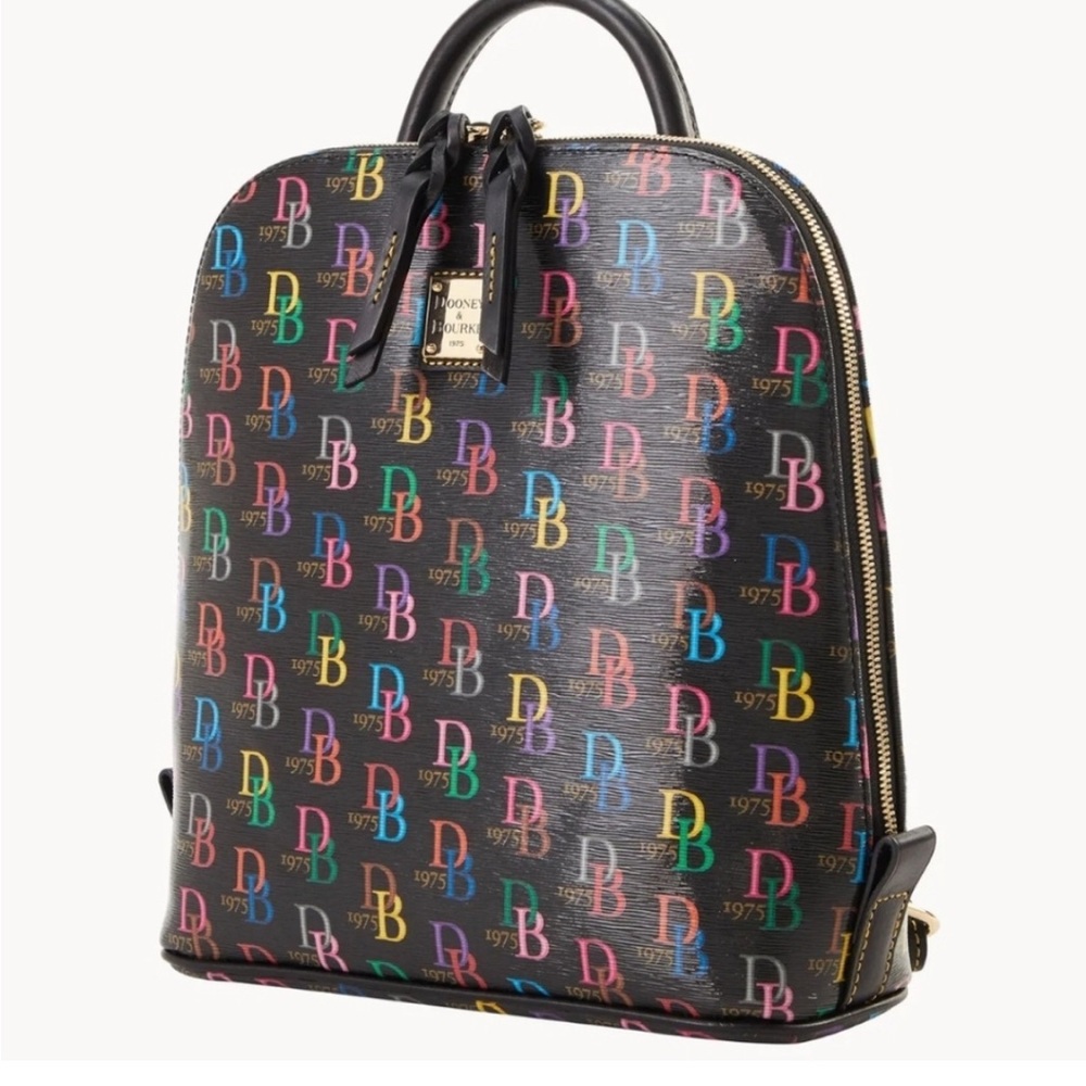 👉✨️Doomey & Bourke Leather Small Multicolor Backpack (SOLD OUT) - Picture 2 of 5